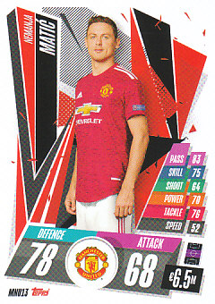 Nemanja Matic Manchester United 2020/21 Topps Match Attax CL #MNU13